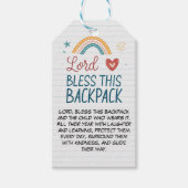 Étiquettes-cadeau Lord Bless This Backpack Tag – (Devant)
