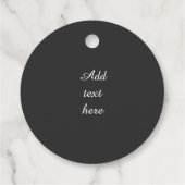 Étiquettes Cadeau Lord Ganesha coloré sur noir (Dos)