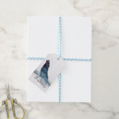 Étiquettes-cadeau Loup de la forêt de Noël (Avec de laficelle)