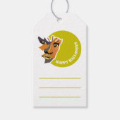 Étiquettes-cadeau Loup de Lune, Joyeux Halloween (Devant)