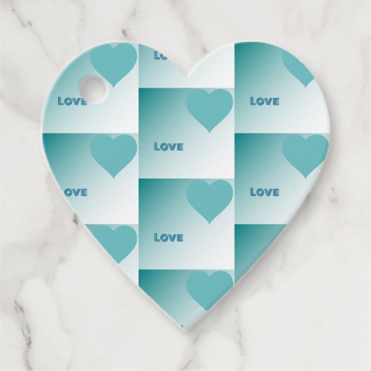 Étiquettes Cadeau Love. (Devant)