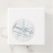 Étiquettes Cadeau Love and Thanks Rustic Beach Starfish (En situation)