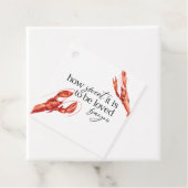 Étiquettes Cadeau Love Bayou Crawfish (En situation)