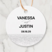 Étiquettes Cadeau Love Beach (Dos)