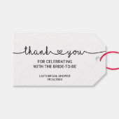 Étiquettes-cadeau Love Hearts Merci Favoriser (Devant (Horizontal))