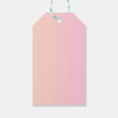 Étiquettes-cadeau Love is in Bloom Pink Roses Blush Background  (Dos)