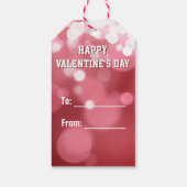 Étiquettes-cadeau Love Lettering Red Hearts (Dos)