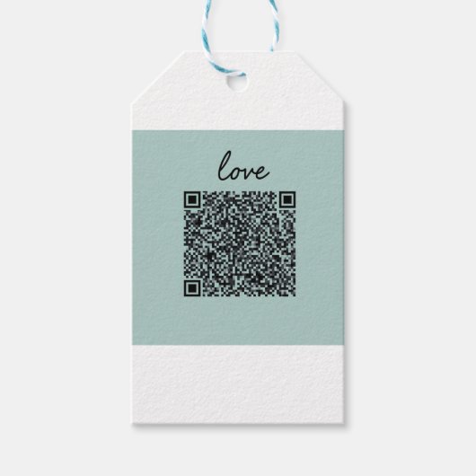 Étiquettes-cadeau Love QR Code (Devant)