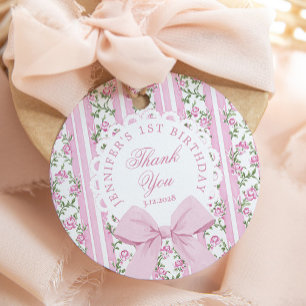 Étiquettes Cadeau Love Shack Fancy One Floral Coquette Bow Anniversa