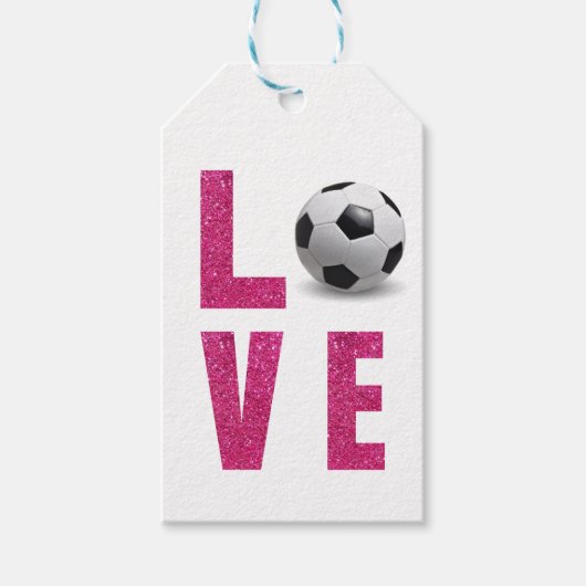 Étiquettes-cadeau Love Soccer (Devant)