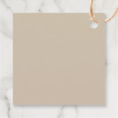 Étiquettes Cadeau Love & Thanks Beach Wedding (Dos)