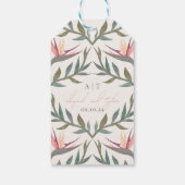 Étiquettes-cadeau Lovebirds au Paradis (Dos)