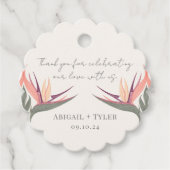 Étiquettes Cadeau Lovebirds au Paradis (Devant)