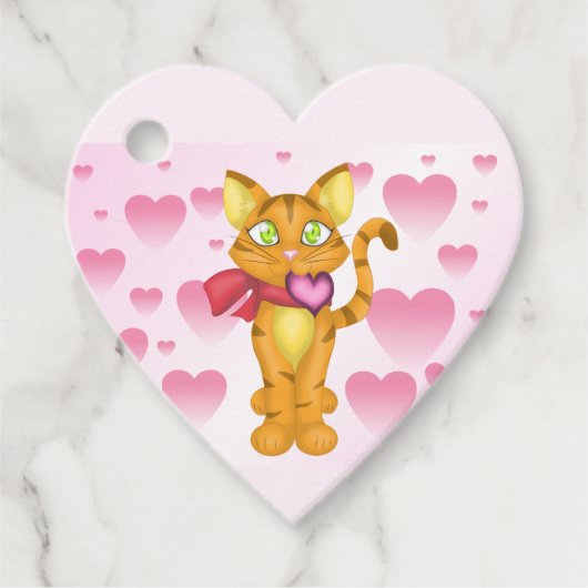 Étiquettes Cadeau Lovely Kitty (Devant)