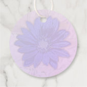 Étiquettes Cadeau Lovely Lavender Floral Merci (Dos)