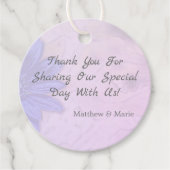 Étiquettes Cadeau Lovely Lavender Floral Merci (Devant)