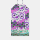 Étiquettes-cadeau Lovely Love Heart Motif Art Imprimer (Devant)