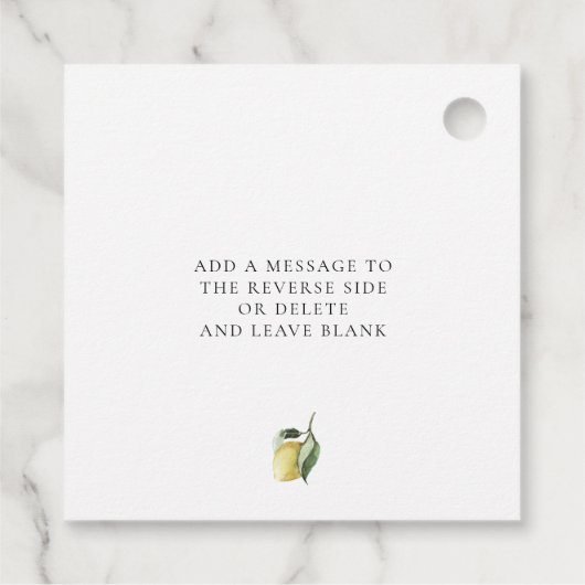 Étiquettes Cadeau Lucas Limoncello (Dos)