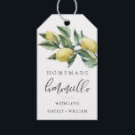 Étiquettes-cadeau Lucas Limoncello<br><div class="desc">Ces étiquettes de faveur ont un motif citron aquarelle et une position calligraphie. Personnalisez avec vos noms et un message facultatif au dos. L'en-tête du script n'est pas modifiable. Elles peuvent être utilisées pour les mariages, les douches nuptiales, les baby showers, les anniversaires ou tout autre événement. Pour une personnalisation...</div>