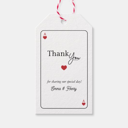 Étiquettes-cadeau Lucky in Love Wedding  (Devant)