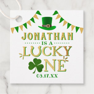 Étiquettes Cadeau Lucky One St. Patrick's Day 1er Anniversaire