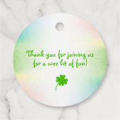 Étiquettes Cadeau Lucky un shamrock de la St. Patricks Day (Dos)