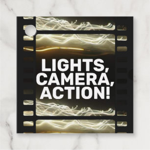 ÉTIQUETTES CADEAU LUMIÈRE, APPAREIL PHOTO, ACTION !
