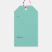 Étiquettes-cadeau Lumières de Noël (Dos)