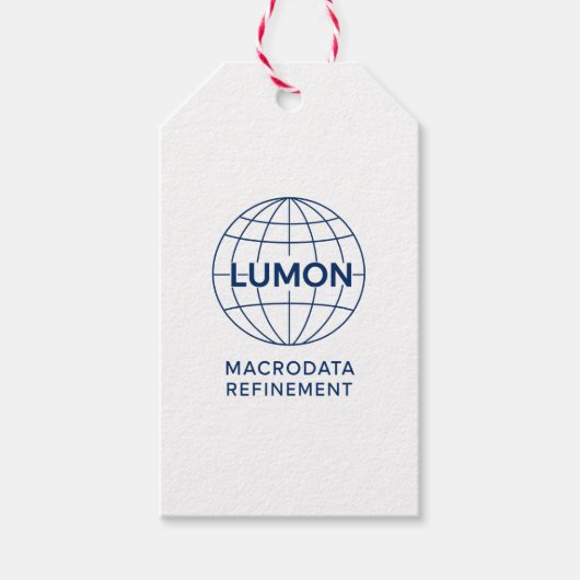 Étiquettes-cadeau Lumon Raffinage de Macrodata (Devant)