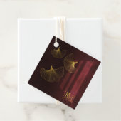 Étiquettes Cadeau Lune Romance Merci Bourgogne ID881 (En situation)