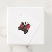 Étiquettes Cadeau Lune Vampire (En situation)