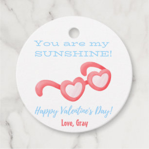 Étiquettes Cadeau Lunettes de coeur Valentines Enfants Cadeau Favori