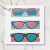 Étiquettes Cadeau Lunettes de soleil Trio rose (Devant)