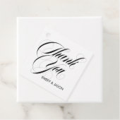 Étiquettes Cadeau Luxe Merci Mariage (En situation)