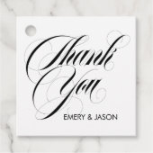 Étiquettes Cadeau Luxe Merci Mariage (Devant)