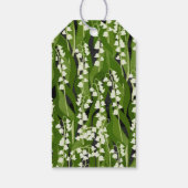 Étiquettes-cadeau Lys de la Vallée Merci Mariage verdoyant (Dos)