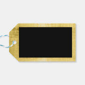 Étiquettes-cadeau M. et Mme Black Gold Sci Fi Mariage à thème (Dos Horizontal)