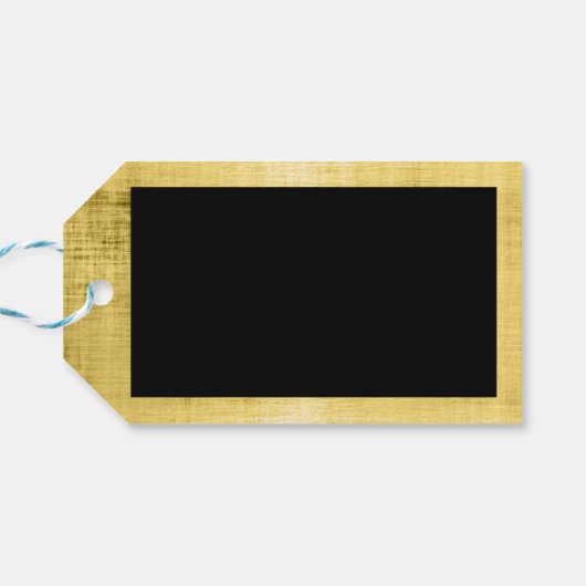 Étiquettes-cadeau M. et Mme Black Gold Sci Fi Mariage à thème (Dos Horizontal)