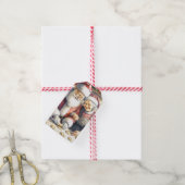Étiquettes-cadeau M. et Mme Claus Baking Cookies Custom Christmas (Avec de la ficelle)