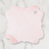 Étiquettes Cadeau M. et Mme Pink Floral Merci (Dos)