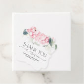 Étiquettes Cadeau M. et Mme Pink Floral Merci (En situation)