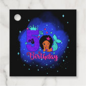Étiquettes Cadeau Ma sirène du 5e anniversaire (Devant)