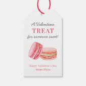 Étiquettes-cadeau Macaron Joyeuse Saint-Valentin Douceurs Faveurs  (Devant)