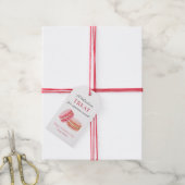 Étiquettes-cadeau Macaron Joyeuse Saint-Valentin Douceurs Faveurs  (Avec de la ficelle)