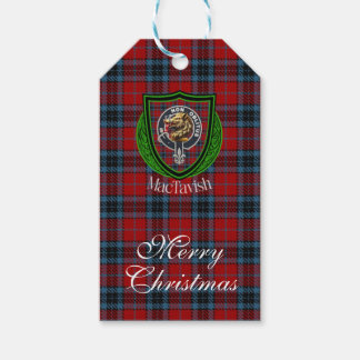 Étiquettes-cadeau MacTavish Scottish Clan Tartan & Crest