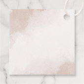 Étiquettes Cadeau magenta fleurs roses verdure mariage (Dos)