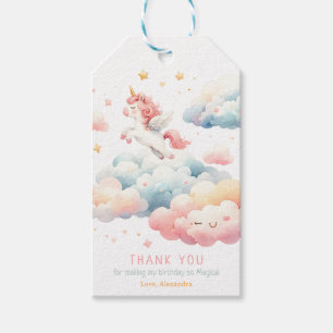 Étiquettes-cadeau Magic Pastel Unicorn fête d'anniversaire