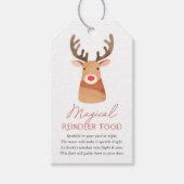 Étiquettes-cadeau Magical Reindeer Food Christmas (Devant)
