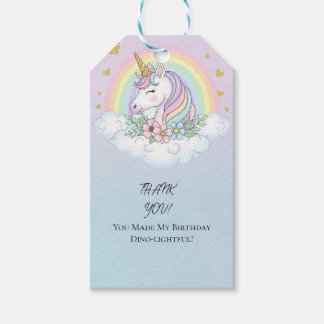 Étiquettes-cadeau Magical Unicorn Rainbow Birthday Gift Tag