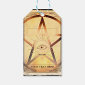 Étiquettes-cadeau Magick Mystical Gthering Fortune Teller Eye Party (Dos)